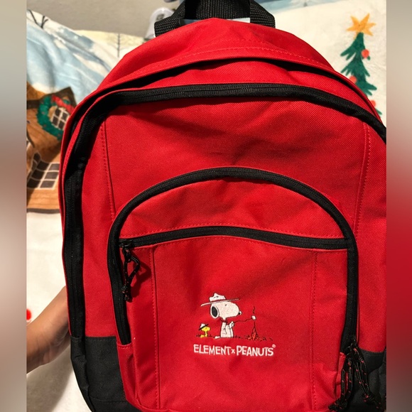 ElementxPeanuts Red Backpack - Picture 12 of 14